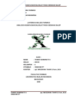 Laporan Anfar Asam Salisilat Pada Sediaan Salep