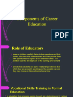 Components of Career Education