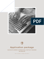 Glion Application Package Bachelor Switzerland 2021