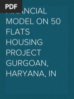 Financial Modelling of 50 Flats Housing Project, Gurgaon Haryana, IN.