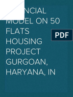Financial Modelling of 50 Flats Housing Project, Gurgaon Haryana, IN.