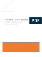 National Career Service Counsellor User Manual