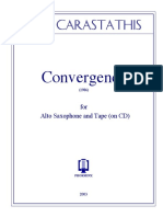 Convergence For Alto Saxophone and Tape PDF