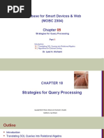 05 - Strategies For Query Processing (Ch18)