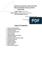 Kinds of Company PDF