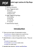 Sequential Logic Latches & Flip-Flops: Memory Elements Pulse-Triggered Latch