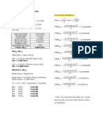 WL PB A L FEM: Dead Load Computations (Third Floor) 1 To 6 Along Gridline A