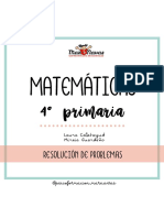 Problemas de matemáticas de 4o primaria resueltos