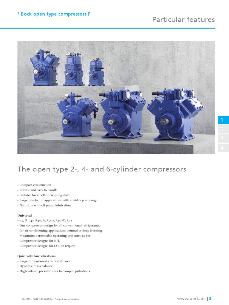Bock Oil Pumps and Compressors Overview | PDF