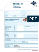 Liquid Jet Mixing Nozzle & Tank System Questionnaire