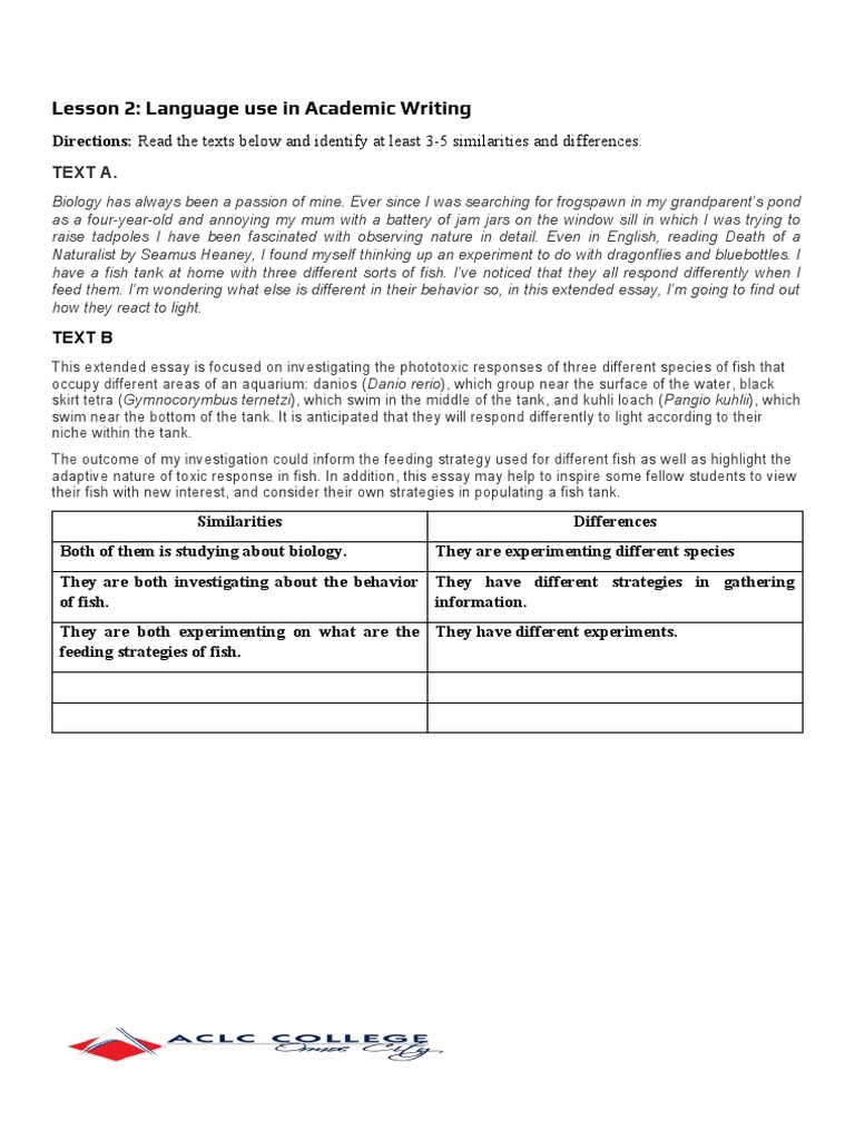 Eapp Lesson 2 Activity | PDF | Science & Mathematics