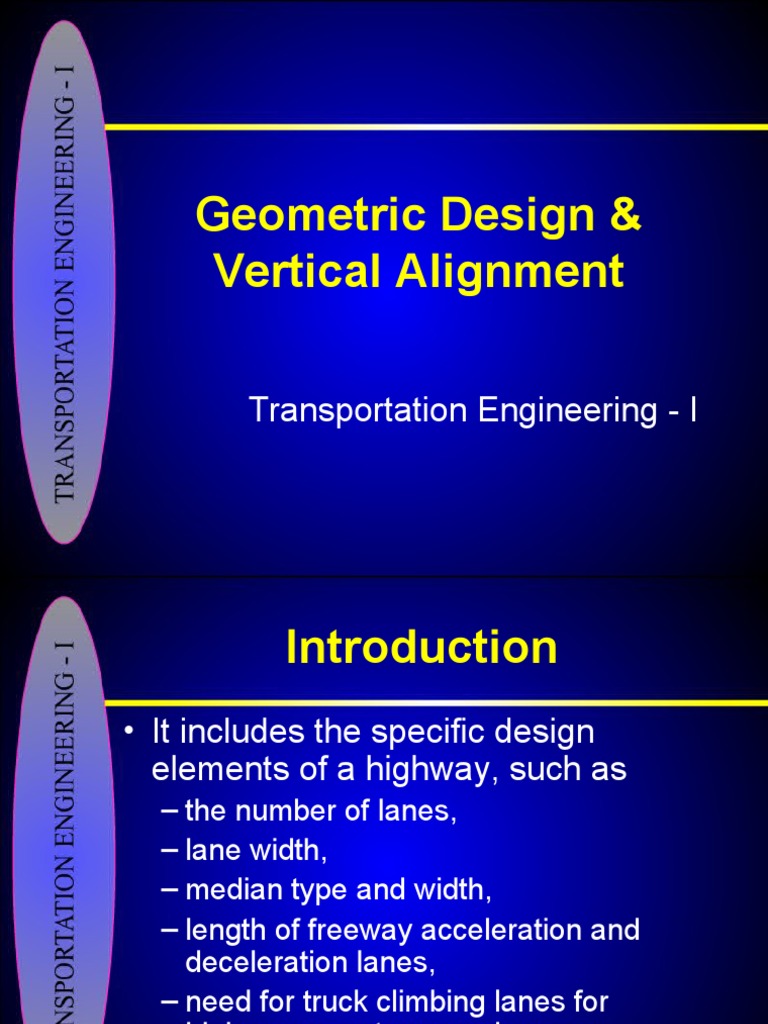 Highway Vertical Alignment Design Guide | PDF | Slope | Physical Quantities