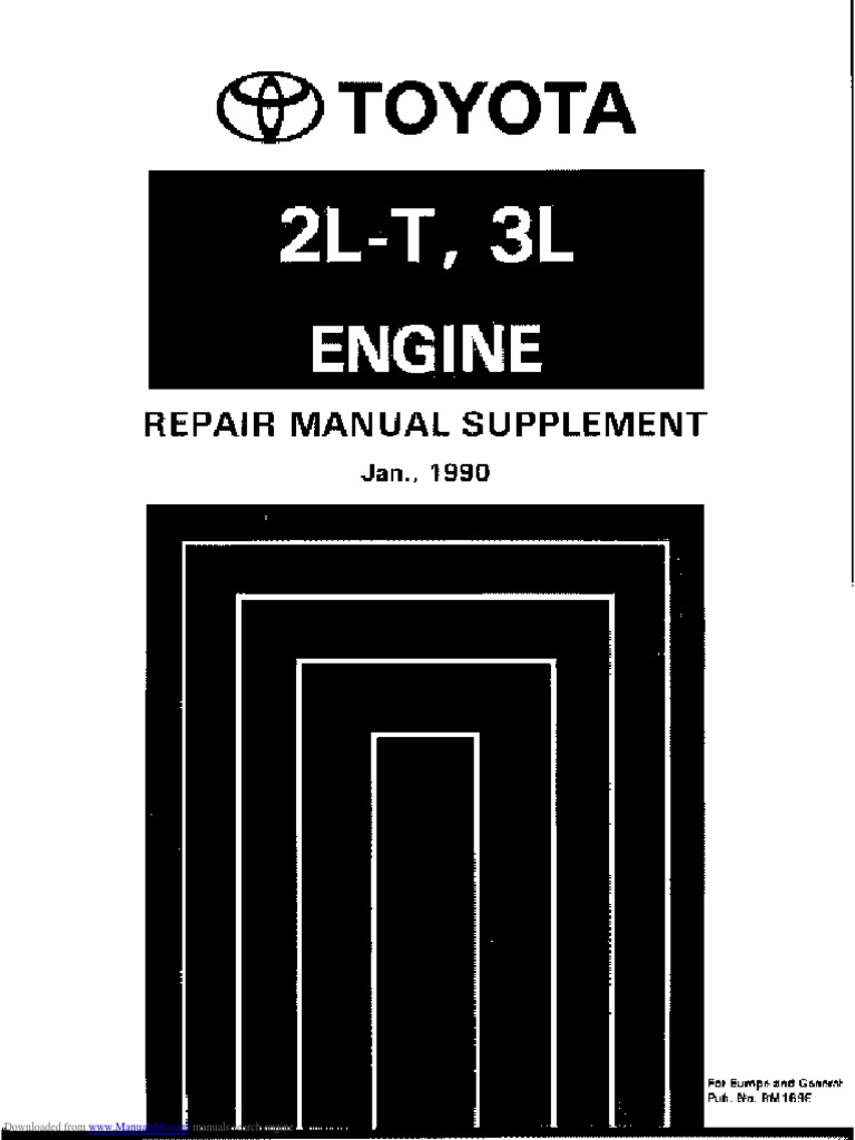 Toyota 2L-T and 3L Engine Repair Guide | PDF | Nut (Hardware