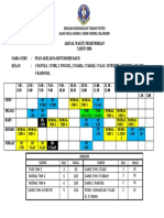 Jadual Waktu Persendirian Yana 2020