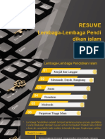 Fauzi Fazrur Rasyid - 0310202063 - T.BIO3 - Resume Lembaga-Lembaga Pendidikan Islam