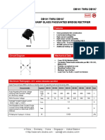 DB101 THRU DB107 DB101 THRU DB107 Single Phase 1.0amp Glass Passivated Bridge Rectifier