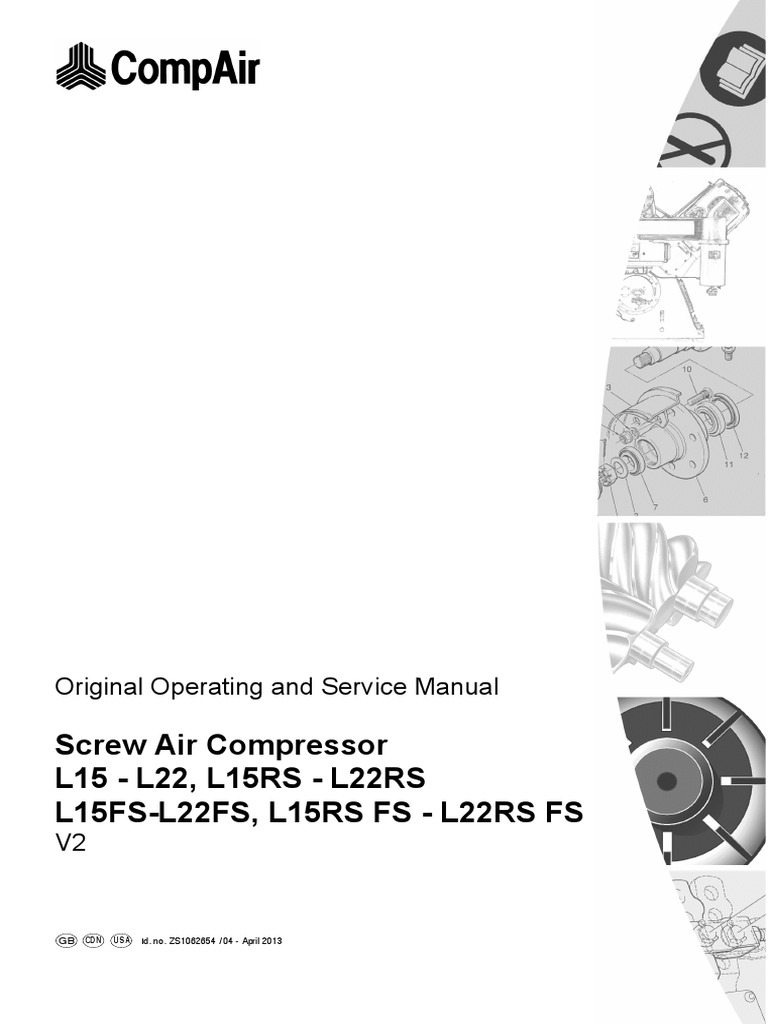 CompAir L15-L22 Compressor Manual | PDF | Valve | Clothes Dryer