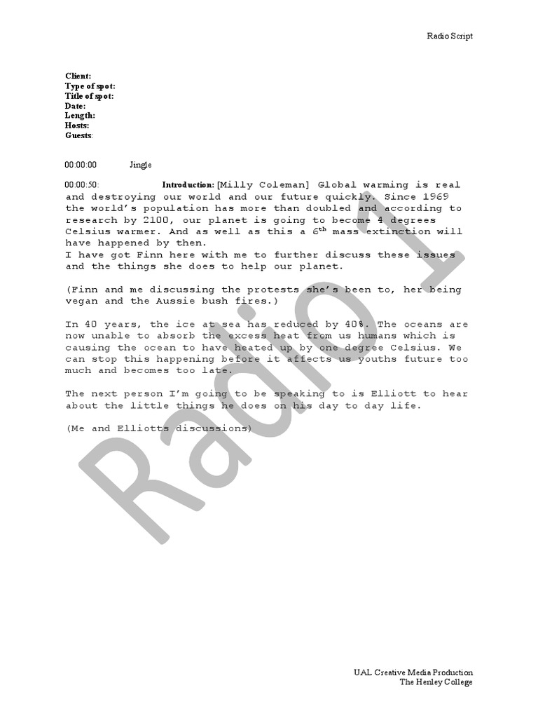 Radio Script | PDF | Religion & Spirituality