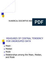 Measure of Central Tendency PDF