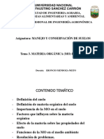 Tema 3. Materia Orgánica (MO) Del Suelo