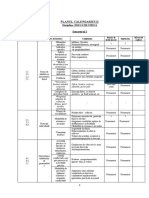 Clasaix Planul Calendaristic Semestrial