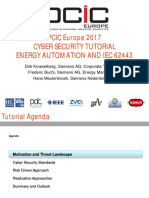 PCIC Europe 2017 Cyber Security Tutorial Energy Automation and Iec 62443