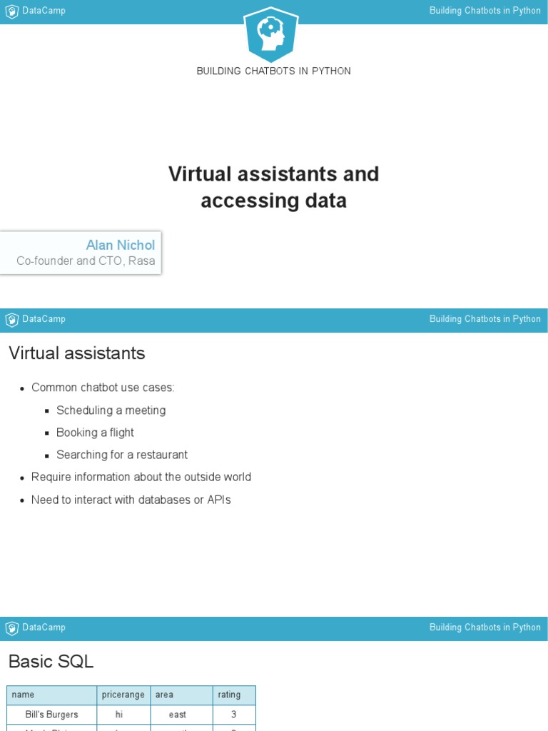 Building Chatbots in Python Chapter3 | PDF | Application Software ...