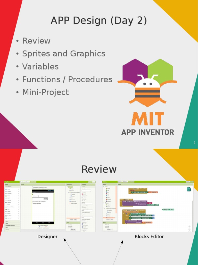 App Inventor Day 2 PDF | PDF | Games & Activities | Computers