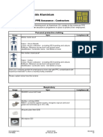 Hillside Aluminium: PPE - PR000235: PPE Assurance - Contractors