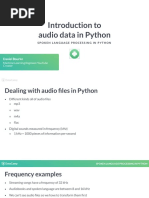 Spoken Language Processing in Python Chapter1