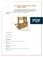 Planos para Hacer Un Mueble de Cocina Paso A Paso PDF