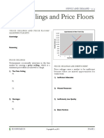 Price Ceilings and Price Floors Notes PDF