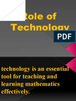 Use of Technology in Teaching and Learning Mathematics