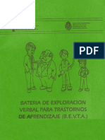 Bateria de Exploracion Verbal para Trastornos de Aprendizaje PDF