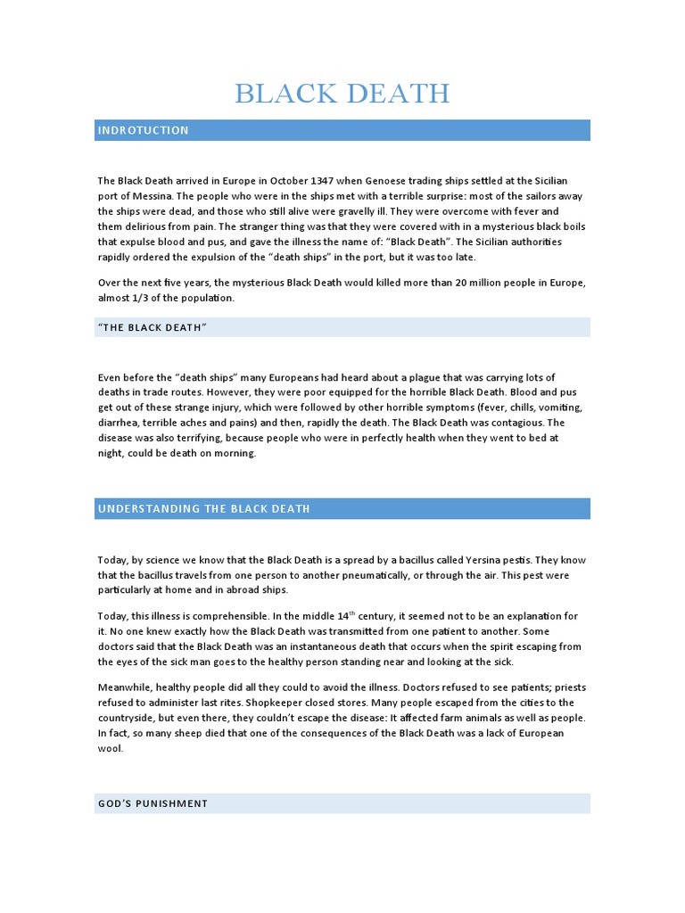Black Death | PDF | Black Death | Public Health