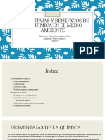 Desventajas y Beneficios de La Química en El