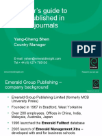 An Insider's Guide To Getting Published in Research Journals