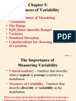 Measures of Variability