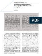 An Analysis of The Competencies Needed by Trainers To Use Computer-Based Technologies and Distance Learning Systems