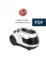 Manual de utilizare ASPIRATOR HYDROPOWER HY71PET 011 hoover