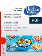 Catálogo de juguetes y juegos de mesa de Hasbro y Mattel