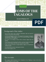 Customs of The Tagalogs (G-1)
