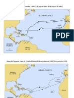 Mapa Del Primer Viaje de Cristóbal Colón