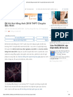 Đề thi thử tiếng Anh 2019 THPT Chuyên Bắc Ninh GIẢI CHI TIẾT PDF