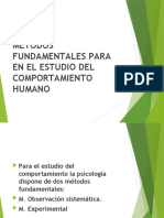 02 - Clase - Métodods Fundamentales para El Estudio Del Comportamiento Humano