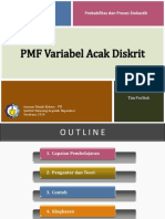 2.2.1 PMF Variabel Acak Diskrit