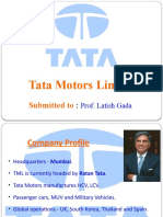 Tata Motors Limited: Submitted To