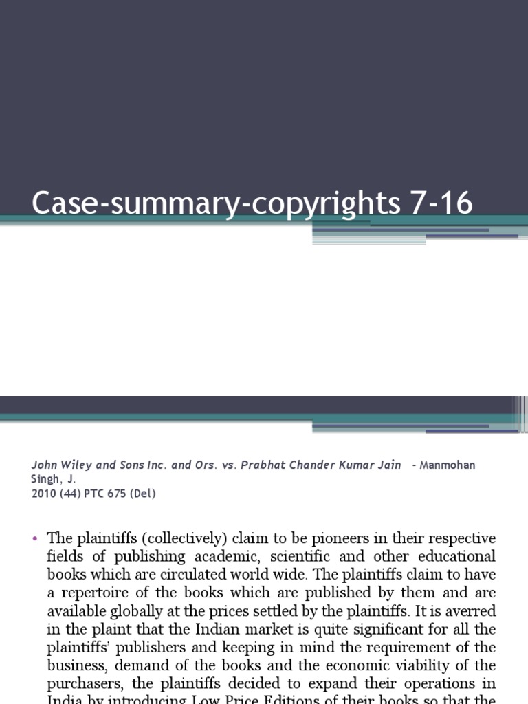 case study about copyrights