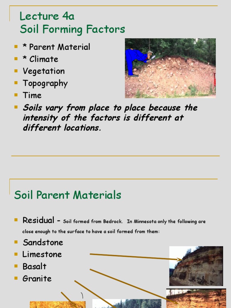 L04a-Soil Forming Factor Glaciation As A Parent Material & | PDF ...