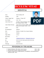 Curriculum Vitae: Identitas